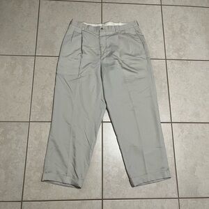 Perry Ellis Khaki Cuffed Dress Pants!